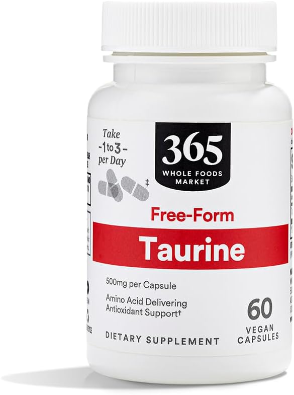 365 by Whole Foods Market, Taurine 500mg, 60 Cuenta