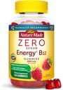 Nature Made Zero Sugar Energy Vitamina B12 Gummies 1000 mcg por Serving, B12 Vitaminas, Energy Metabolism Support, Aspartame Free, 110 Sugar Free Gummies, 55 Day Supply