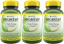 MigreLief Original Fórmula Triple Terapia con Puracol, 60 Cuenta (Pack of 3)