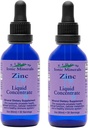 Eidon Ionic Minerals Concentrado de zinc líquido - Ionic Zinc Supplement Drops for Adults and Kids, Support Immune System, Hair and Skin, Liver and Kidney Health - 2 oz, 2 Pack
