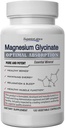 Laboratorios Superiores Magnesium Glycinate 1250 mg, Alta absorción, Pura no GMO, soporta la calidad del sueño, asas Muscle Cramps, Bone & Heart Health,120 Veg Caps