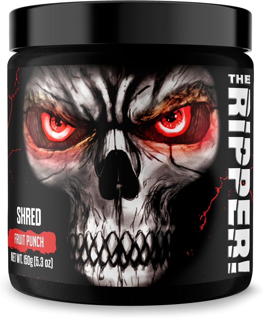 JNX SPORTS ¡El Destripador! Ardador de grasa termogénico - Fruit Punch 30 Servings ¦ Advanced Fast Acting Thermogenic Pre-Workout, Appetite Suppressant for Men & Women