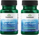 Swanson Lutein " Zeaxanthin Visión de salud de ojos sinérgicos Retina Suplemento de Macula (Lutein 20 mg " OmniXan Zeaxanthin 2 mg) 60 Softgels Sgels (2 Pack)