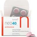HumanN Neo40 Professional - Soporte de circulación del corazón diario - Methylfolate, Powder de remolacha, Hawthorn Berry, L-citrulline - 60 Tablas disoluvables
