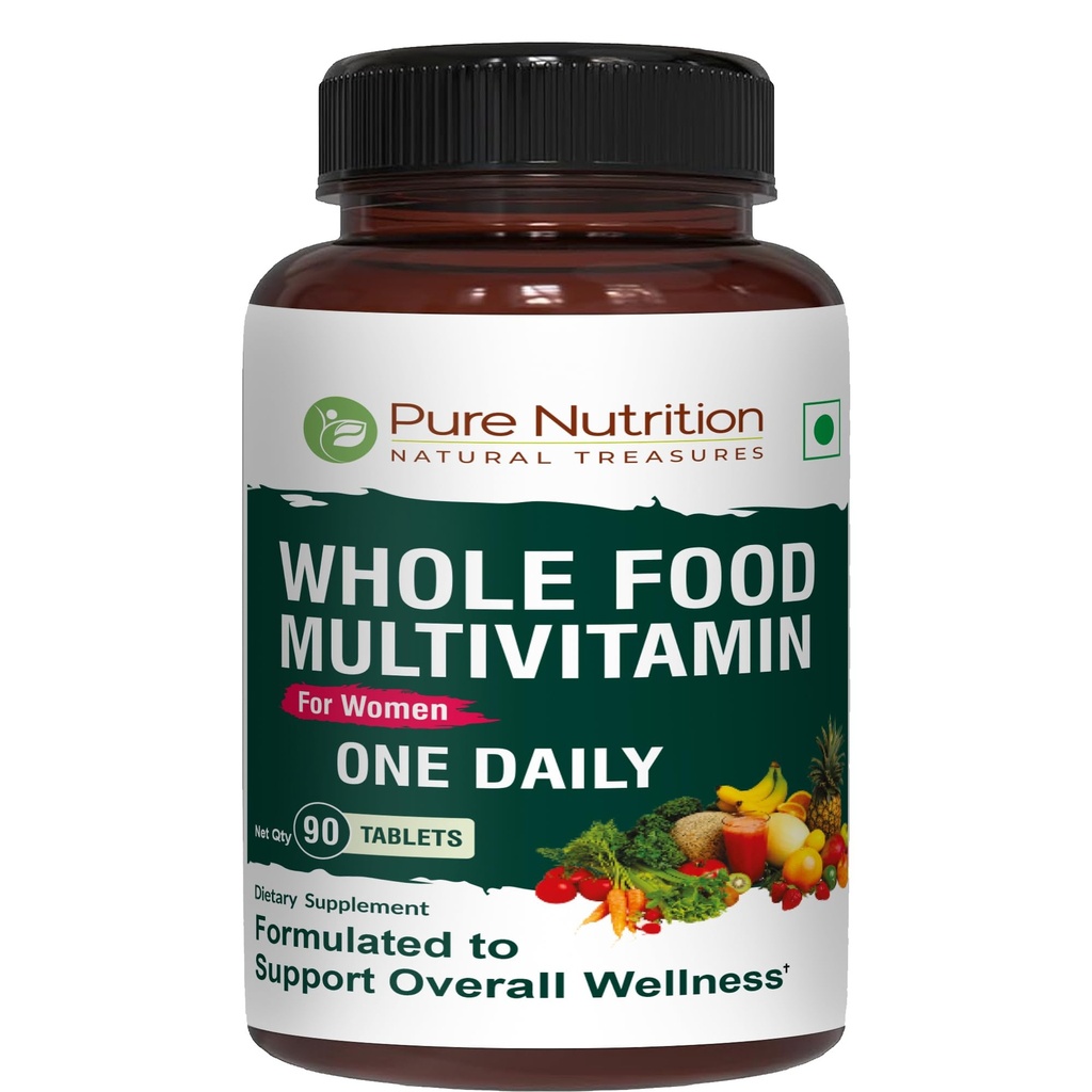 Nutrición pura Multivitamina Alimentaria Integral para Mujeres TENIDO 90 Tabs ANTE One-A-Day TEN 100% RDA TEN 24 Vitaminas Naturales y Minerales ANTE Todas las Multivitaminas de Mujeres Basadas en Plantas Naturales