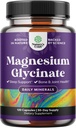 Suplemento Glycinate Puro Magnesio 400mg Por Serving - Vegan Alta Absorción Chelated Magnesium Capsules for Women & Men with Elemental 400mg for Mood Sleep and Relaxation Support - 120 Cuenta