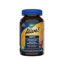 ¡La naturaleza está viva! Multivitamina de goma Premium de los hombres, soporta el corazón saludable, función muscular*, Complejo completo B-Vitamin, naranja, uva, sabor cereza, 75 gomas (paquete mayo Vary)
