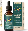 Liposomal Líquido NAC Suplemento N-Acetil Cysteine Drops, N Acetyl Cysteine 600 mg con Quercetin & Zinc para adultos " Niños, Liver " Lung Support, Antioxidante, Immune " Skin Health, 2 Fl Oz