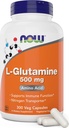Ahora L-Glutamina 500mg 300 Veg cápsulas - No GMO Suplemento - Cápsulas de Lglutamina Vegan