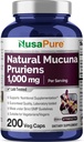 NusaPure Mucuna Pruriens 1000mg 200 Veggie Caps (No-GMO, 100% Vegetariano, Vegan)