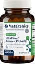Metagenics Ultra Flora Balance Probiótico - Shelf-Stable Daily Gut Health Supplement for Digestive & Immune Support* - No Gluten-Free - 30 cápsulas