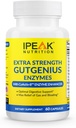 GutGenius Digestive Enzymes Suplemento:Full-Spectrum Formula for Optimal Gut Support " Absorption  durable Max Relief of Gas and Bloating. Ayudas en Digesting Gluten, Fats, Carbs & Lactose. 60 cápsulas