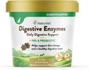 NaturVet – Enzimas digestivas para Cats Plus Probióticos – 60 Chews suaves – Ayuda a apoyar el cambio de dieta & A Healthy Tracto digestivo – Ayudas en la absorción de vitaminas " minerales - 30 días de suministro