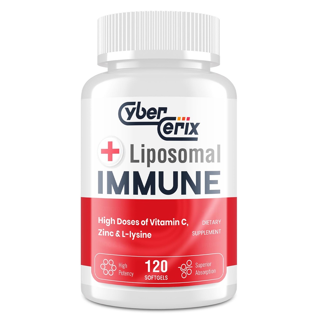 Suplemento Liposomal avanzado, Complejo con L-Lysine 1,500mg, Vitaminas, Minerales &amp; Extractos Herbales, Integral Daily Wellness Blend for Men &amp; Women - 120 Capsules