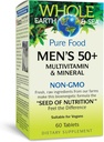 Factores Naturales, Hombres 50+ Multivitamínico & Mineral, 1 Servidor Contiene Equivalente a 1⁄2 lb de verduras, 60 Cuenta (Pack of 1)