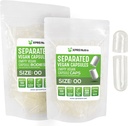 XPRS Nutra Vegan Tamaño 00 cápsulas separadas - 100 Conde despejado de cápsulas de vacío Premium Separados en bolsas - 00 píldoras vacío para relleno de suplemento de bricolaje