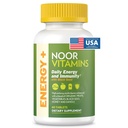 Vitaminas de Noor Energía+ Multivitamina; Vitamina Halal para la Producción de Energía &amp; Inmunidad, 26 Vitaminas &amp; Minerales, Semillas Negras, Fechas, Miel, para Hombres &amp; Mujeres. Gelatin Free, 2 Month Supply