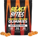 Cretina Infundida Gummies - 5g Crepure Creatina Monohydrate Per Serving - NSF certificado para el deporte - 30 servicios