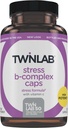 Cápsulas Twinlab B-Complex - Completo B-Complex & 1000 mg Vitamina C - Suplemento de apoyo energético con vitamina B12 y cápsulas B6-100