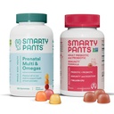 SmartyPants Prenatal Multivitamins and Probiotic Immunity Bundle: Omega 3 Fish Oil (EPA/DHA), Biotin, Methylfolate, Vitamina D3, C, Digestive &amp; Immune Support Supplement (30 Day Supply)