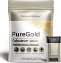 PureGold Colostrum – Grass-Fed Colostrum Powder admite Gut Health, Skin, Recovery & Immunity – Unflavored, 30 Single-Serve Packets
