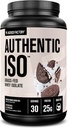 Fábrica Jacked Authentic ISO Grass Fed Whey Protein Isolate Powder - Low Carb, Non-GMO Muscle Building Protein w/No Fillers, Post Workout Recovery, Cookies & Cream