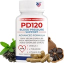 Suplementos de soporte de presión arterial, extracto de ajo negro con COQ10 - Suplementos de presión arterial, - 60 cápsulas