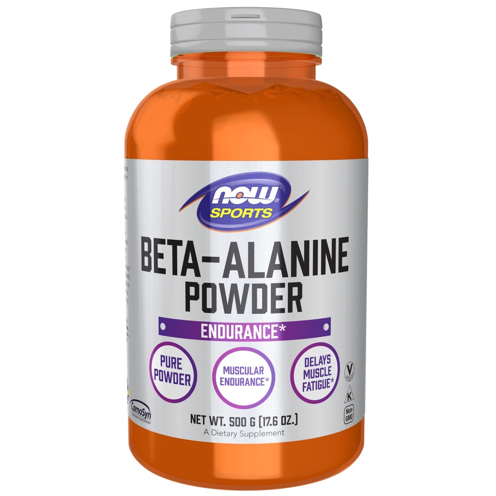AHORA Foods Sports Nutrition, Beta-Alanine Pure Powder 2,000 mg, Muscular Endurance*, 500 gramos