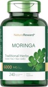 Moringa Oleifera  240 Capsules ← Non-GMO y Gluten Suplemento gratuito Silencio Superalimentos Verdes completos Silencio de Moringa Leaf Powder