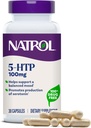 Natrol Mood + Estrés 5-HTP 100 mg, Suplemento dietético para una mezcla equilibrada, cápsulas para adultos, 30 cápsulas, hasta un suministro de 30 días