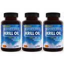 BioEmblem 3 Pack Antártico Krill Oil 1000mg Softgels, Omega-3s Oil with High Levels of EPA + DHA, Astaxanthin, and Phospholipids, Supports Brain Health, 180-Count Non-GMO, Gluten Free, 90 Days Supply