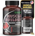 Suplemento del constructor de músculos ultra con L-Arginine & Tribulus – Soporte de entrenamiento deportivo – 150 cápsulas (provisión de 150 días)
