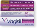 Vagisil Máximo Estrés Crema Femenina Anti-Itch con Benzocaina para Mujeres, Ayuda a Aliviar Irritación de la Infección de Levadura, Ginecólogo Tested, Actuación rápida, Soothes y Cools Skin, 1 oz