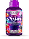 Multivitamina líquido para mujeres, hombres y niños - Suplemento de vitaminas líquidas para adultos - Multimineral natural - Vegan, no GMO, Gluten Free, Sugar Free – Delicious Berry Flavor - 15 Fl Oz, 30 Servings