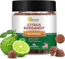 aSquared Nutrition Citrus Bergamot Gummies - Citrus Bergamot Extract Supplement 500mg Por Serving - Pure Gummy Alternative to Capsules & Pills