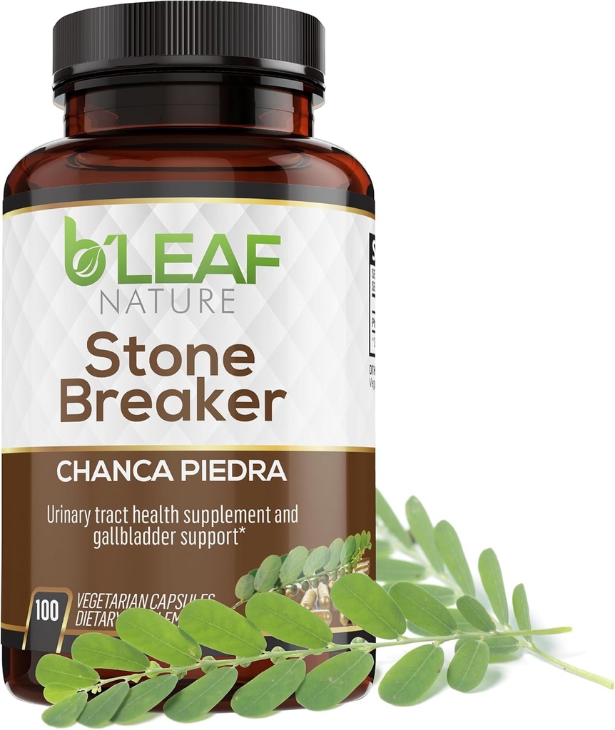 B’Leaf Nature Chanca Piedra Stone Breaker, 100 capsules, 1000mg – Tradicional Herbal Kidney Support – Non-GMO, Vegan, Gluten-Free Urinary Tract & Liver Wellness