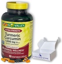 Curcumina Turmérica 1500mg con cápsulas de cobre negro, 90ct (Pack of 1), Boxed by Fusion Shop Store