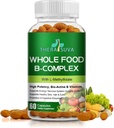 Alimento completo Vitamina B-Complex – 100% Vegan " Planta-Basada, apoya la energía, el metabolismo " Wellness general – 120 cápsulas (60 Day Supply)
