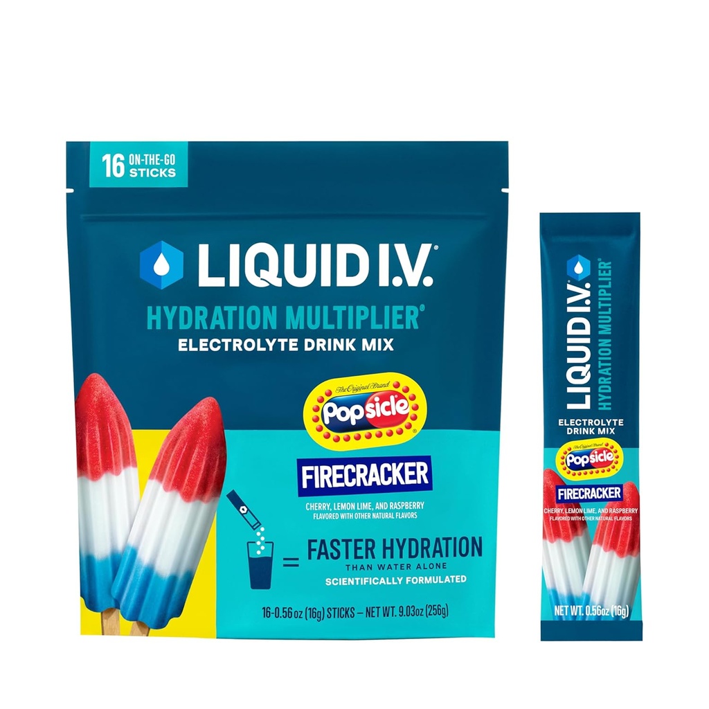 Multiplicador de hidratación I.V.® líquido - Pincha de fuego de popsicle ← Electrolyte Powder Drink Mix tención 1 Pack (16 Servings)