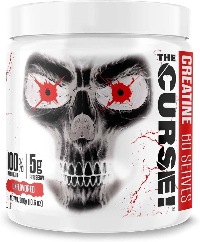 JNX SPORTS ¡La maldición! Cretina Monohydrate Powder 60 Servings ¦ Pure Micronized Creatine 5g Por Serving  300g - 10.6 Ounce