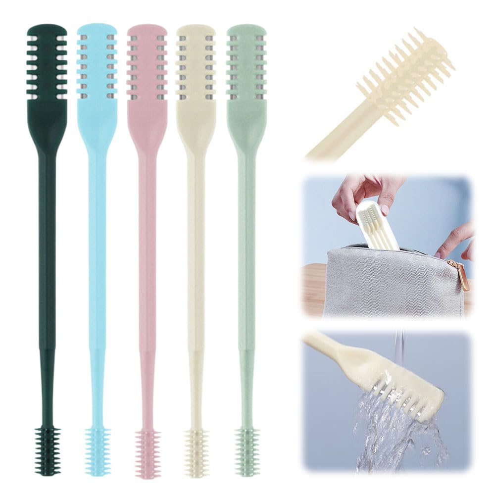 Nasal Hair Cutter, 2026 New Portable Travel Essentials Nose Hair Trimmer for Men Women, Double Sided Manual Nose Hair Remover for Daily Grooming (Multicolor, 3 Pcs)