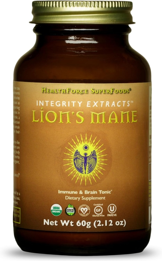 SaludForce SuperFoods Integridad Extrae la Mane de León - Polvo - 60 Gramos
