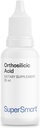 Supersmart - Ácido orthosilico (Fórmula avanzada) - Suplemento de silicona - con MSM, Choline, Carnitine, Boron, Minerales latitud No GMO & Gluten Gratis - 30 ml