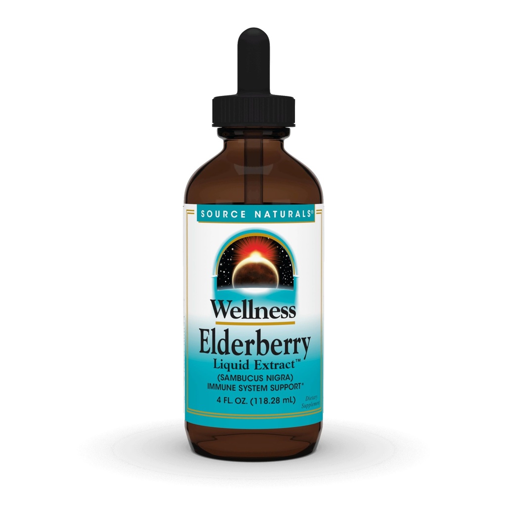 Fuente Natural Wellness Elderberry Liquid Extract, for Immune System Support* - Sambucus nigra - 4 Fluid oz
