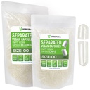 XPRS Nutra Vegan Tamaño 00 cápsulas separadas - 1000 cápsulas de vacío Premium de cuenta separadas en bolsas - Limpiar el vacío 00 pastillas para relleno de suplementos de bricolaje