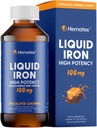 Suplementos de hierro para hombres de alta potencia Hierro líquido para adultos por Hematex - 100mg Polysaccharide Complejo de hierro Suplementos de hierro para anemia y deficiencia de hierro