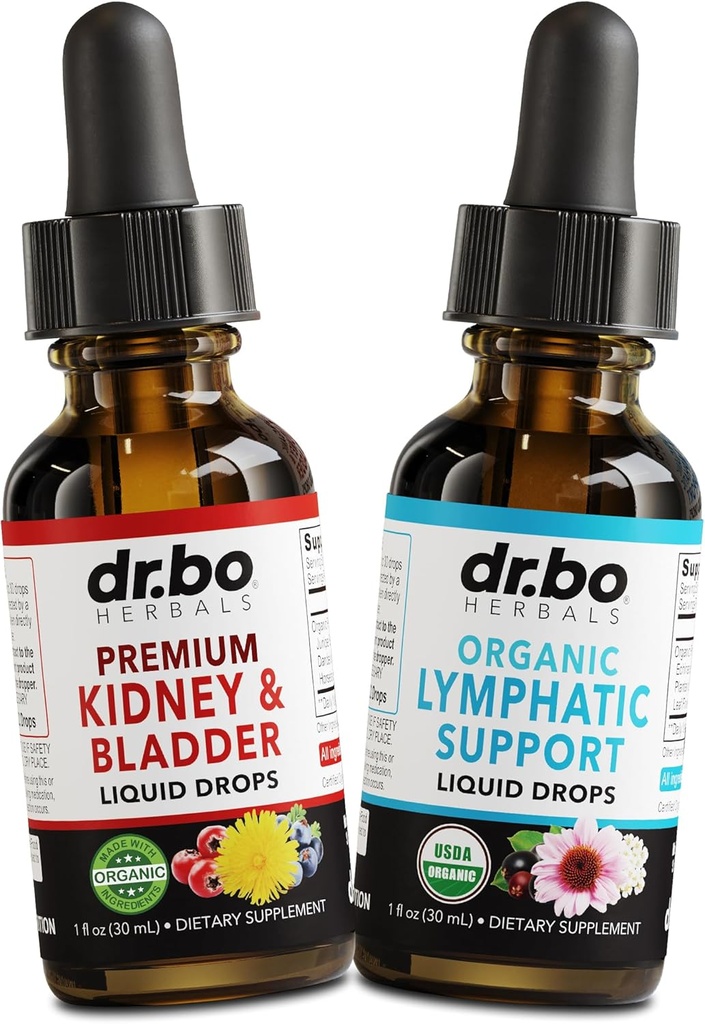 Vejiga de riñón " Lymphatic Suplementos de drenaje gotas - Suplementos de la vejiga ecológica gotas & linfático Soporte Liquidación líquido - Renal Cleanse Detox Urinary Tract Lymph System