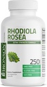Bronson Rhodiola Rosea Vegetarian Capsules - Herb Adaptogénico - Cerebro, Estrés & Mood Support - Non-GMO, 250 Conde