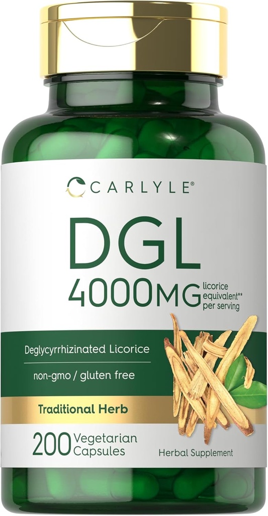 Carlyle DGL Cápsulas de Licoración Deglycyrrhizinated