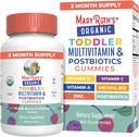 MaryRuth Organics Toddler Multivitamin Gummies + Postbióticos ← USDA Organic TEN Vitaminas para la Edad de los Niños 2+ ← Immune Support ← Vitamina C TENIDO Vitamina D3 TENIDO Vitamina A TENIDO Zinc TEN Vegan ANTE NO-GMO TENIDO 60 Servimientos